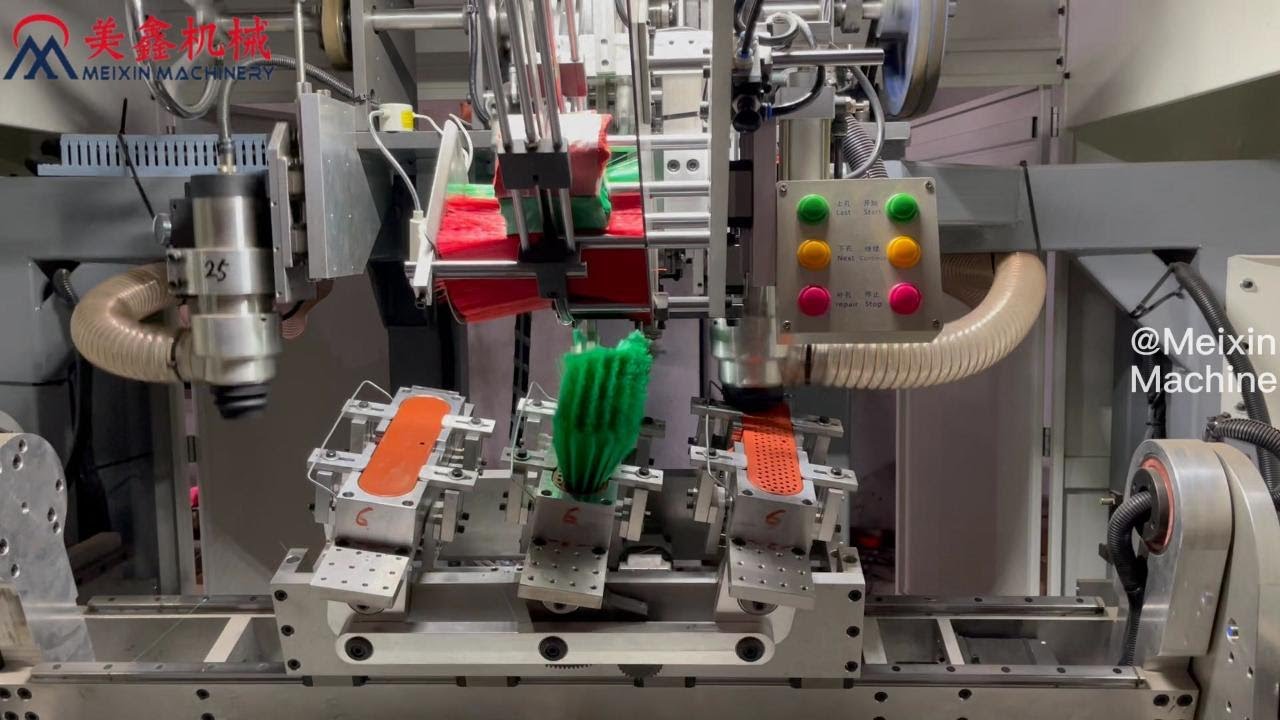 Latest High Speed 5Axis 2Drilling 1Tufting Broom Machine