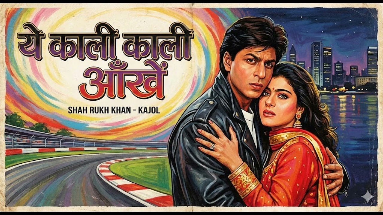 Yeh Kaali Kaali Aankhen - LYRICALVIDEO |Shah Rukh Khan &Kajol |Baazigar | Ishtar Music