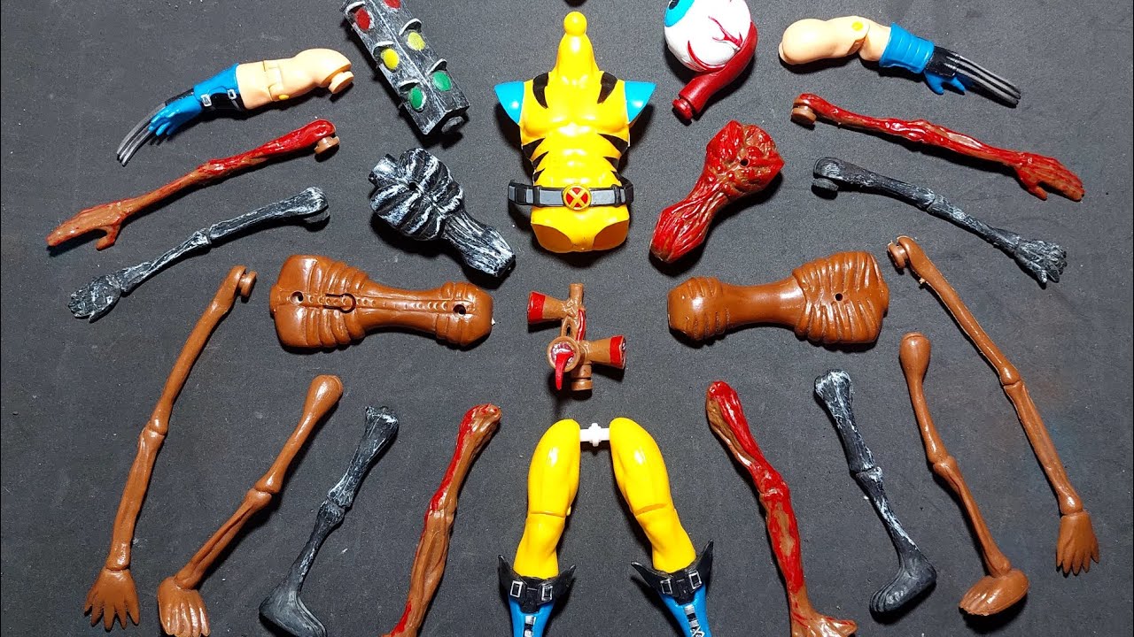 AVENGERS TOYS/ACTION FIGURES/WOLVERINE/SIRENHEAD/ASSEMBLE TOYS 