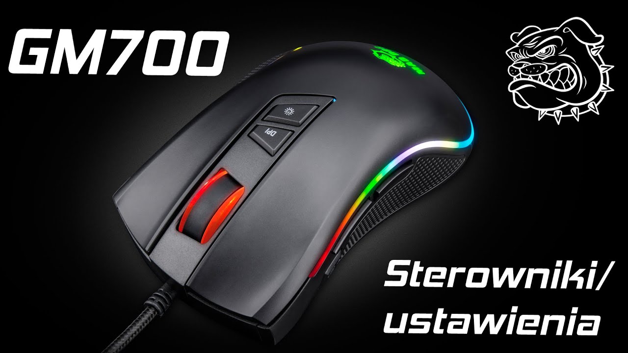 Sterowniki i ustawienia: mysz MAD DOG GM700