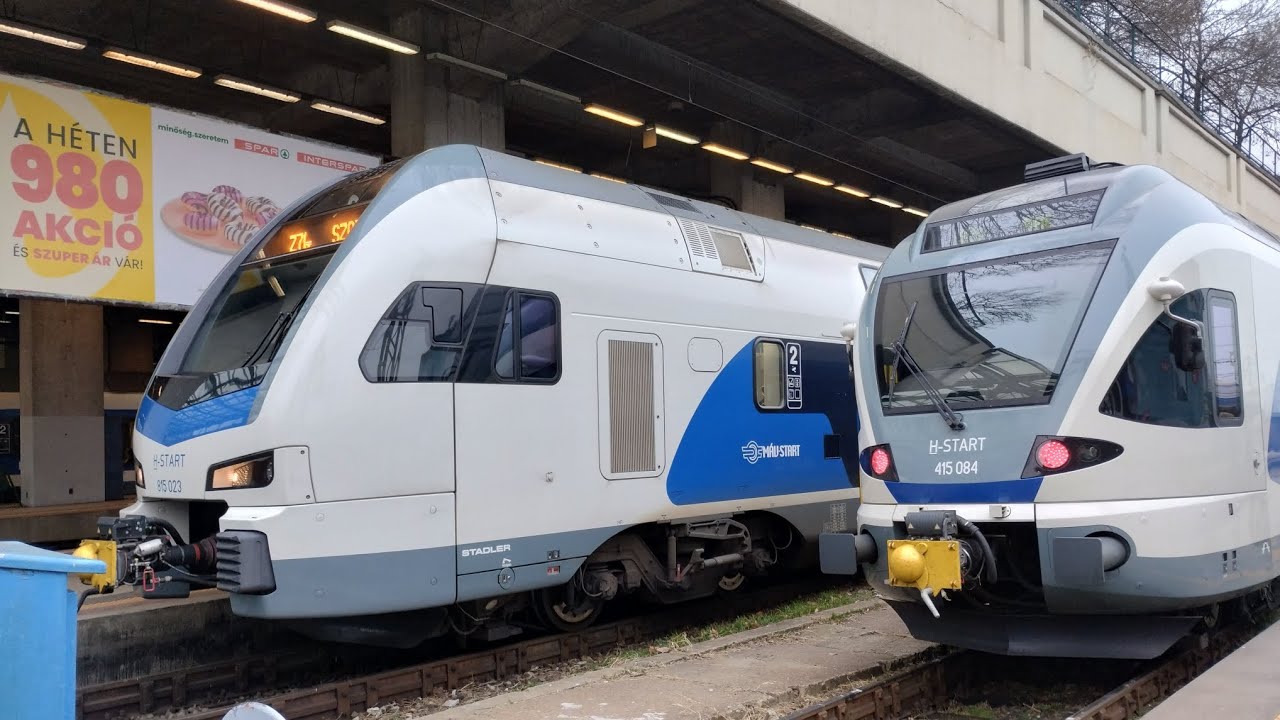 Vonatok Budapest-Nyugati pályaudvaron / Trains at Budapest-Nyugati