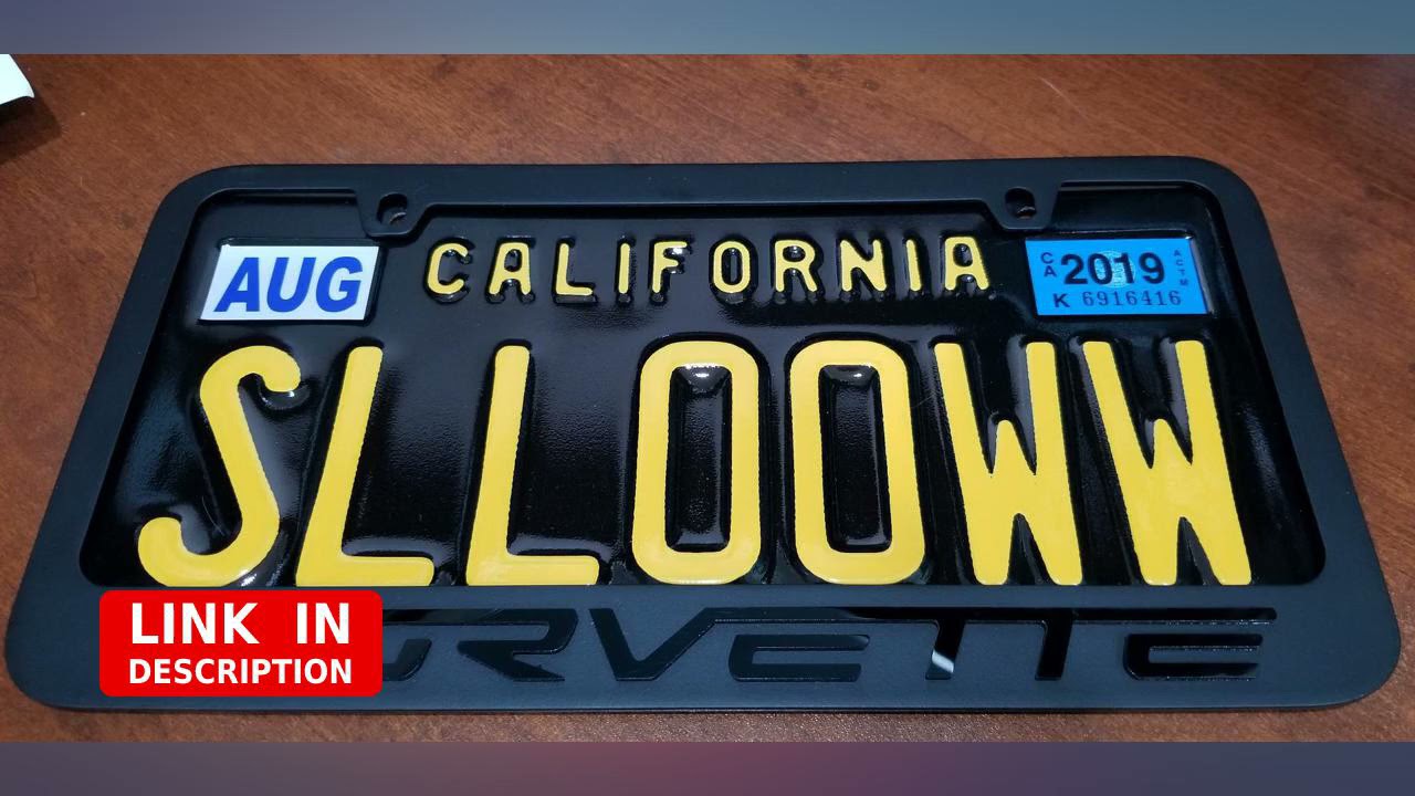 2005-2013 C6 Corvette Stealth Blackout License Plate Frame review