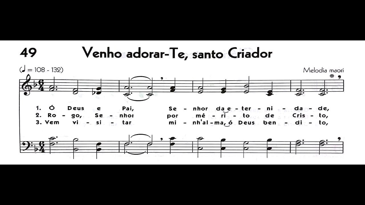 Hinário 5 CCB - Hino 049 - Venho adorar-Te, santo Criador - Strings - Teclado Yamaha PSR S670