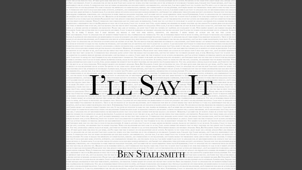 I'll Say It