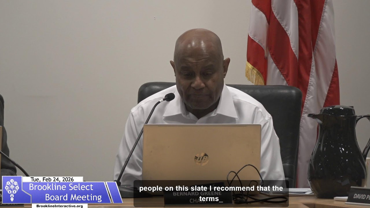 Brookline Select Board Meeting - February 24, 2026
