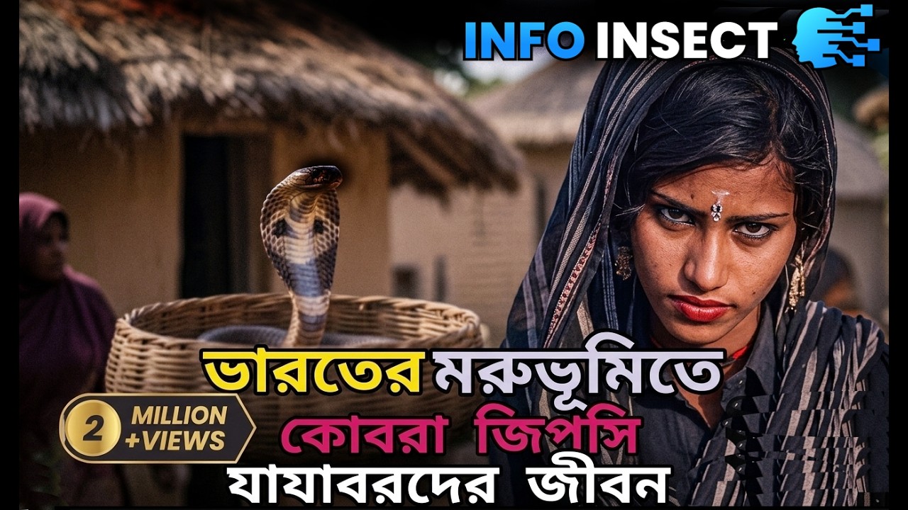 ভারতীয় মরুভূমিতে কোবরা জিপসিদের সাথে একটি দিন COBRA Gypsies in the desert of INDIA 🐍