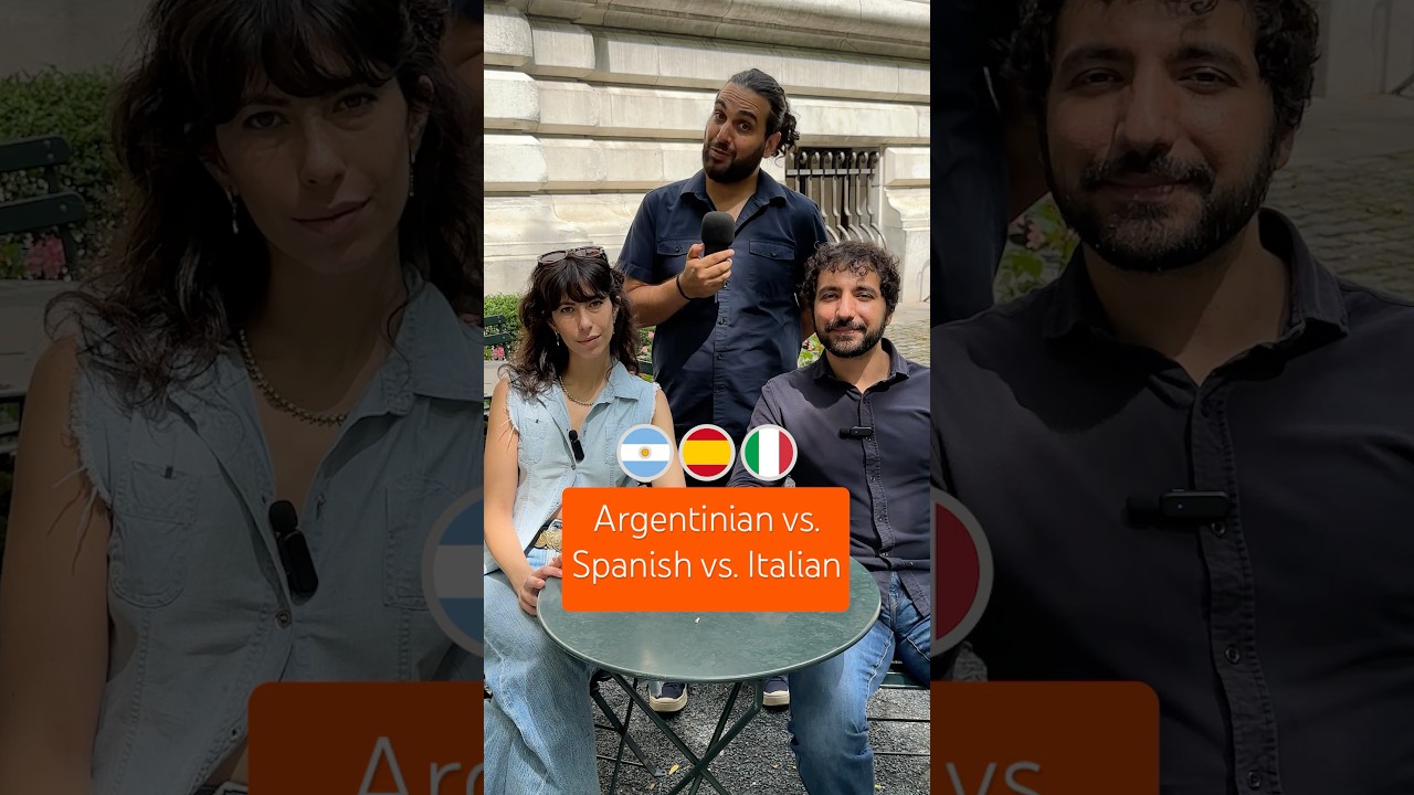 Argentinian vs. Spanish vs. Italian