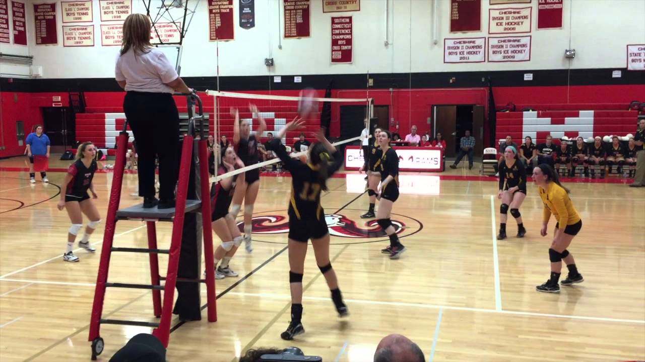 Amity Girls Volleyball vs Cheshire 10-12-2015