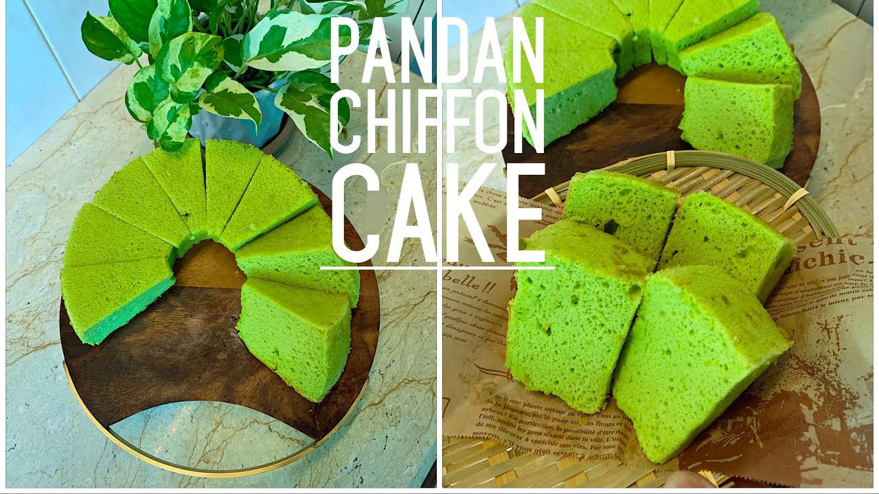 Fail Proof Pandan Chiffon Cake Recipe (Bengawan Solo Style) 纯天然 香兰 戚风蛋糕 No Artificial Flavoring