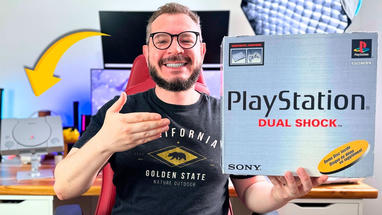 Esquece o PS5! Comprei um PlayStation 1 FAT cl&aacute;ssico na Maicon Games 🎮