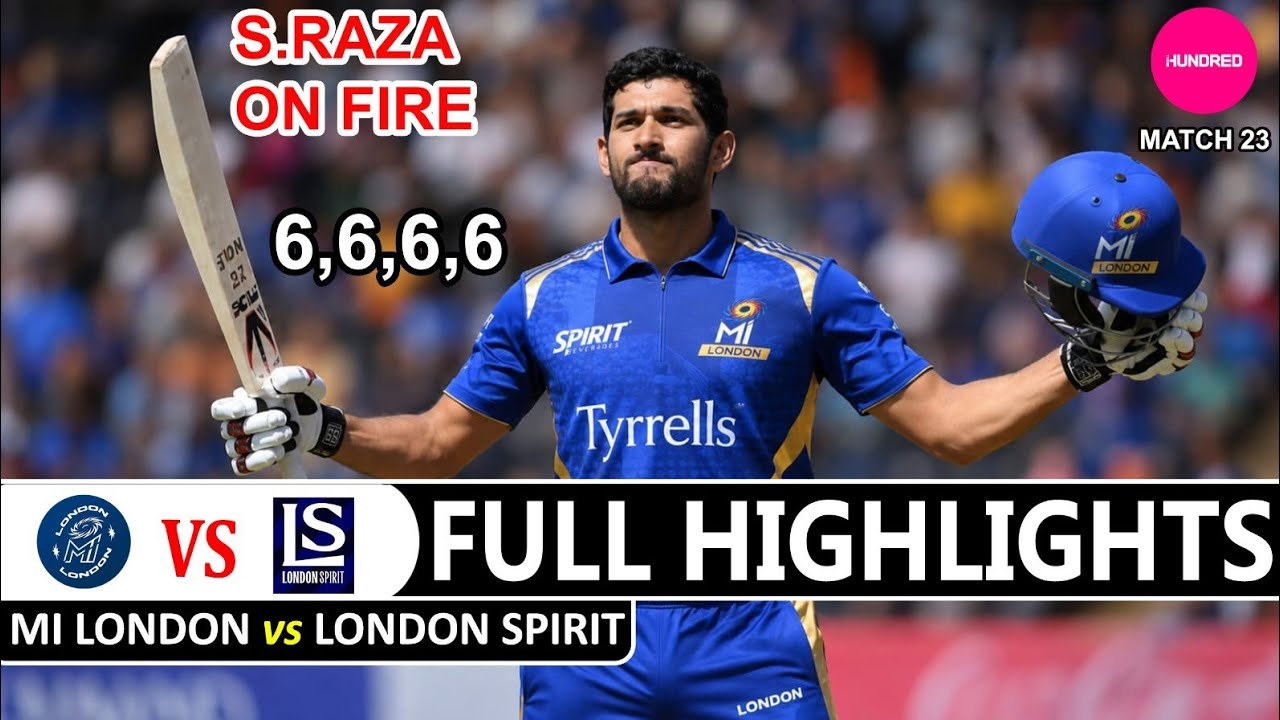 Full Highlights | MI London VS London Spirit | The Hundred 2026 | Match 23 | MI VS LS