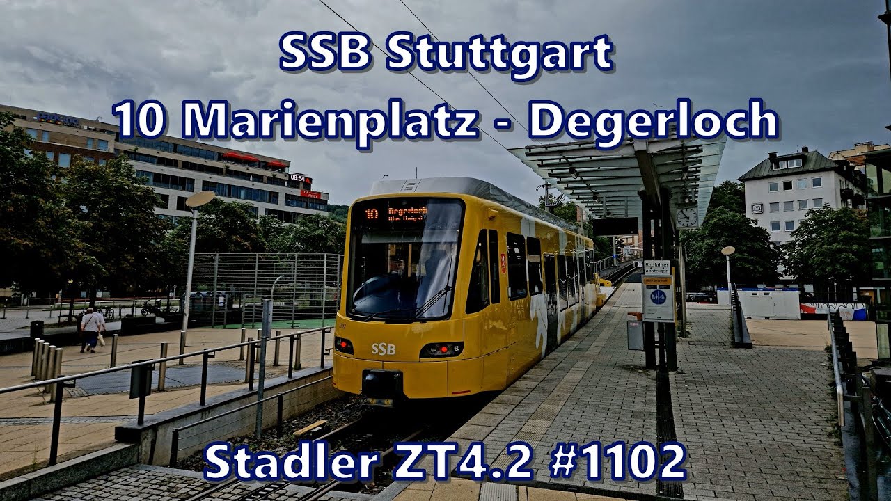 SSB Stuttgart - Linie 10, Stadler ZT4.2 #1102