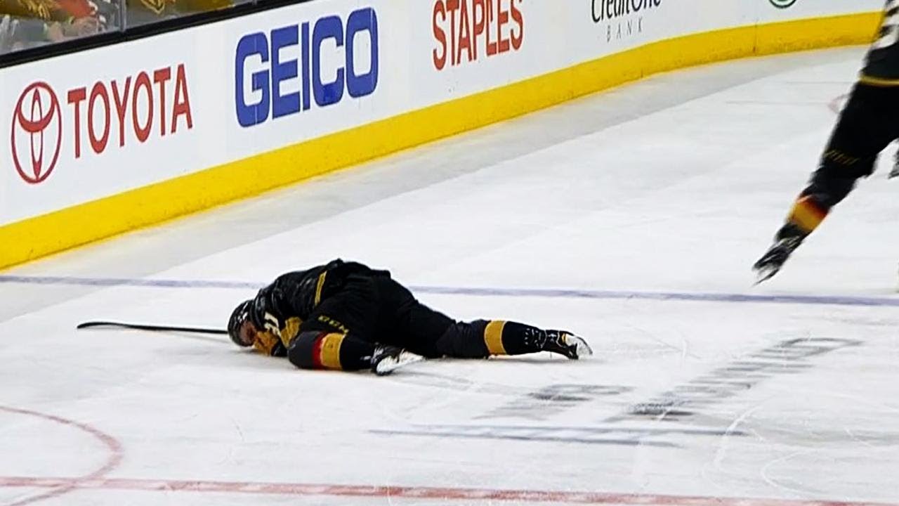 Wilson’s blindside hit sends Marchessault to dressing room
