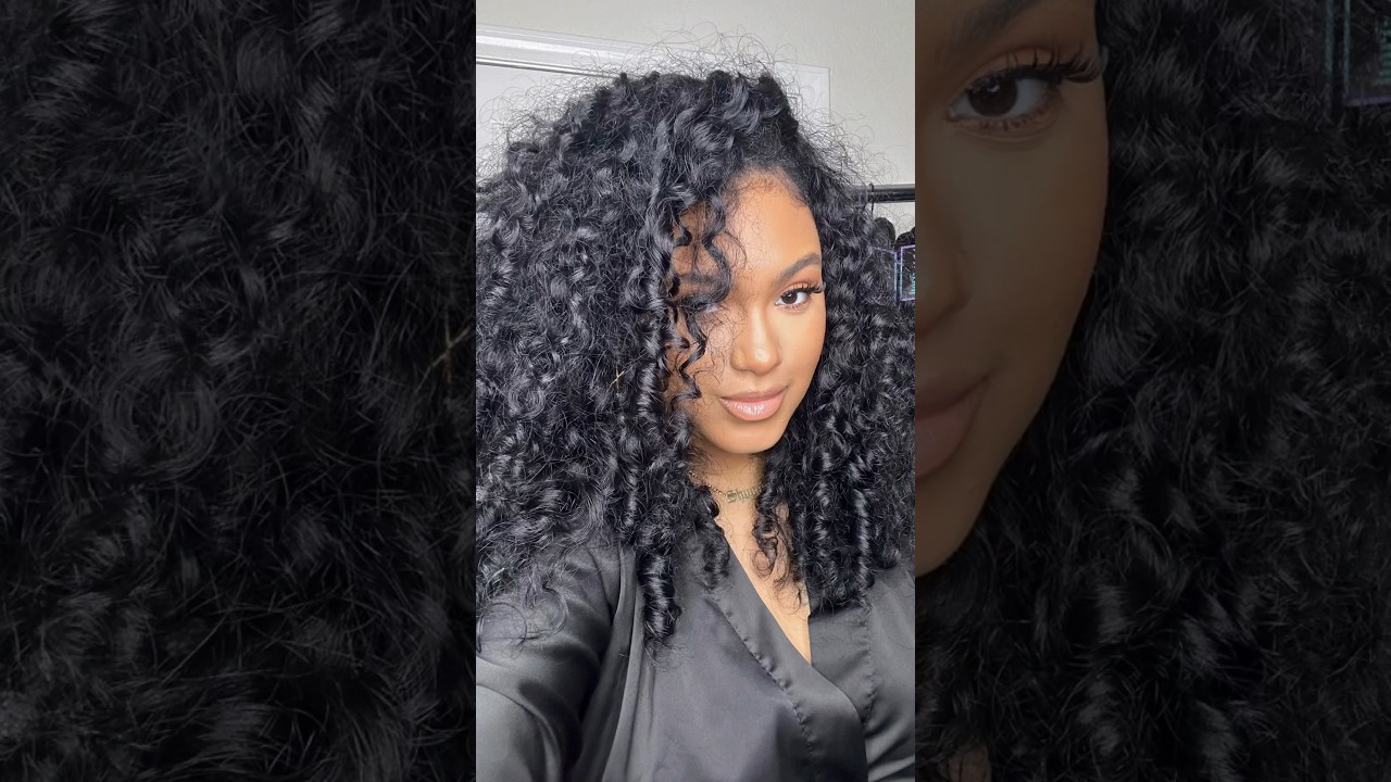 Jet black Raw Indian Curly Flip Over Sew-In | The Hare Life Official