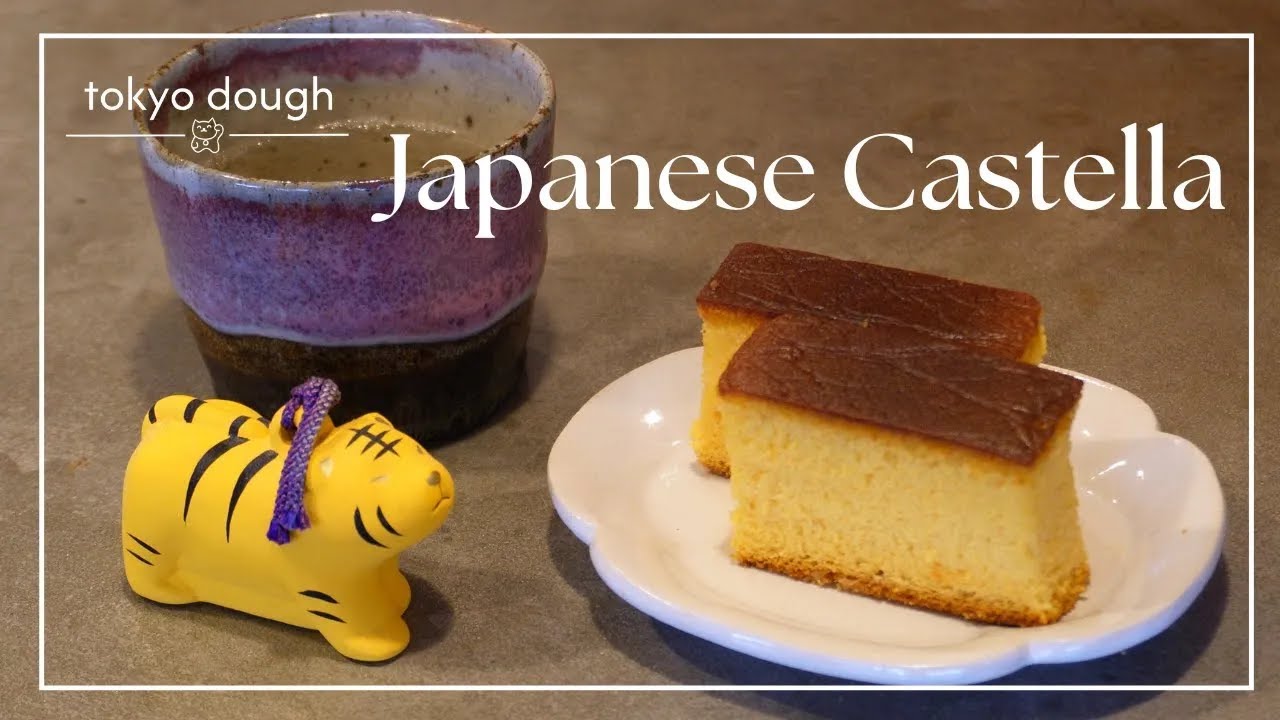 Classic Japanese Castella (カステラ) Sponge Cake | Cozy Baking Sessions 🐱✨