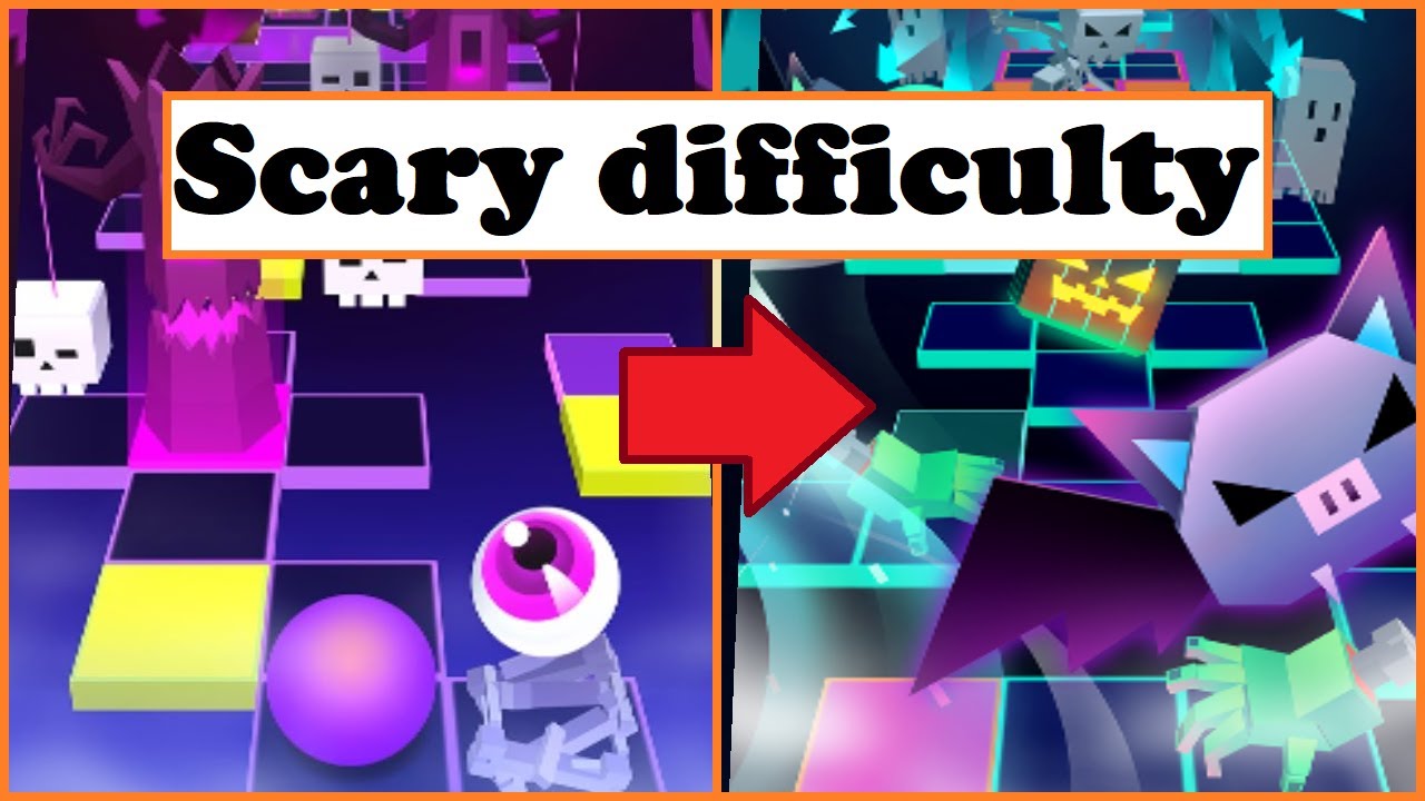 The Hardest Halloween Levels in Rolling Sky