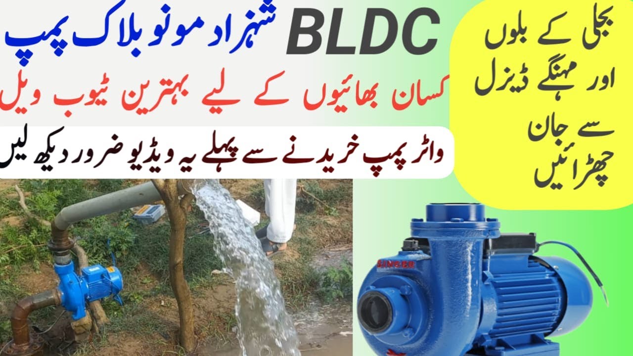 bldc Shahzad pumps//4×4 brushless monoblock water pump