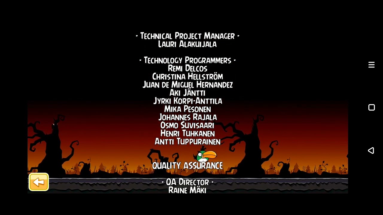 Angry Birds Seasons - Credits