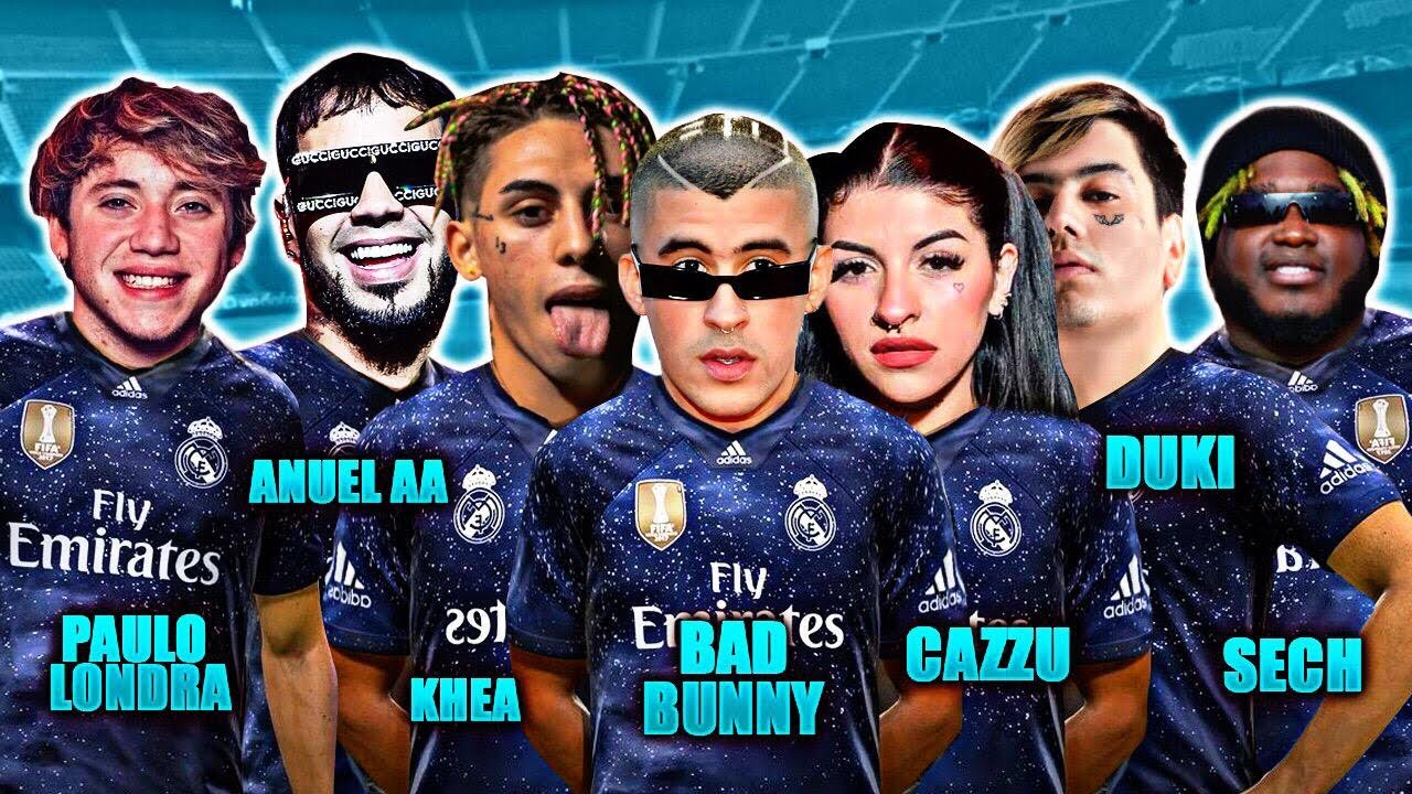 SI LOS TRAPPERS FUERAN FUTBOLISTAS (Bad bunny,Paulo Londra,Anuel AA,Duki,Khea,Cazzu,Sech)