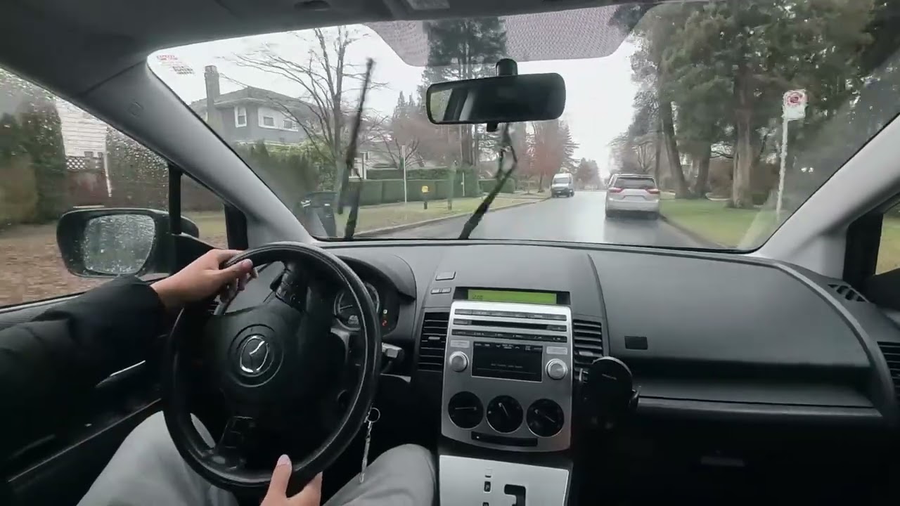 Relaxing Rainy Drive POV 🌧️ | Calm Background Music