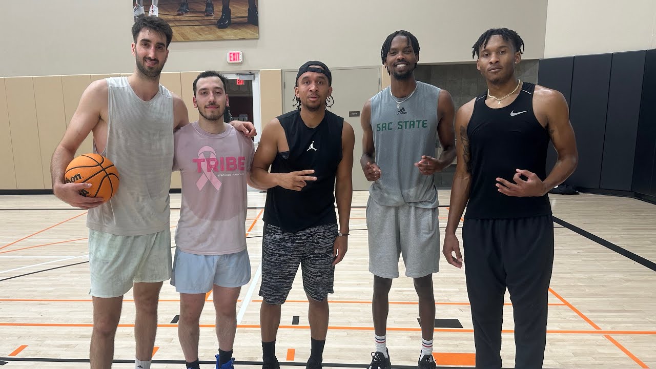 Basketball Training: Micheal Kirkland, Eric Vila, and Zee Hamoda