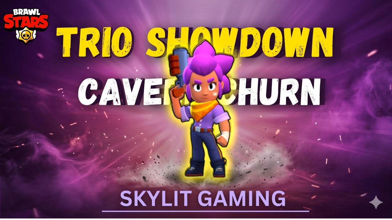 Brawl Stars Trio Showdown – Cavern Churn Domination with Shelly | Skylit Gaming