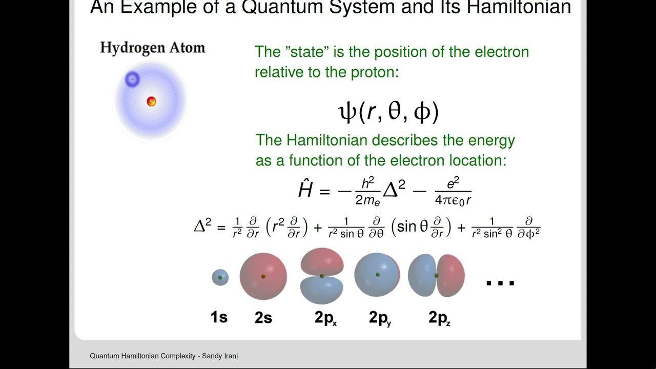 Part 1 Quantum Hamiltonian complexity | Sandy Irani (University of California, Irvine)
