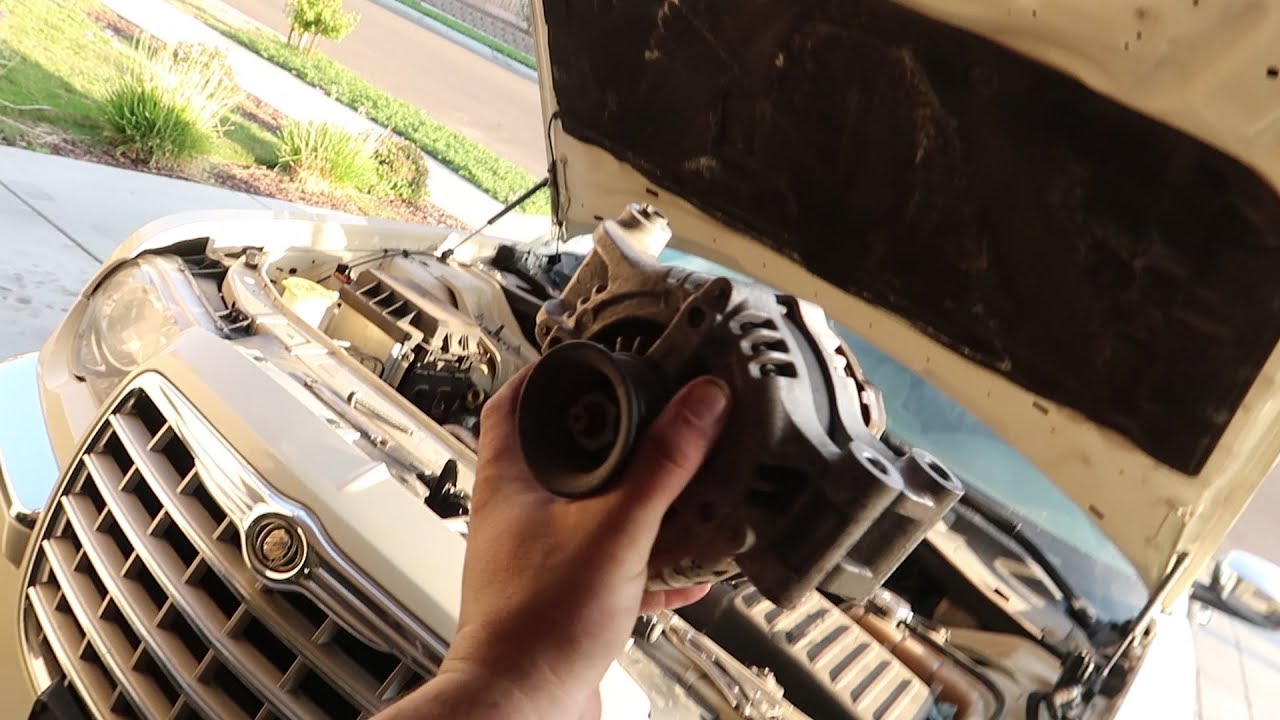 How to change alternator on chrysler 300, Charger, Magnum, Challenger with Hemi