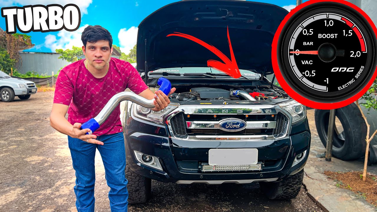 COLOQUEI MANOMETRO E CANO DE ALUMINIO NA PRESSURIZAÇÃO NA FORD RANGER 3.2
