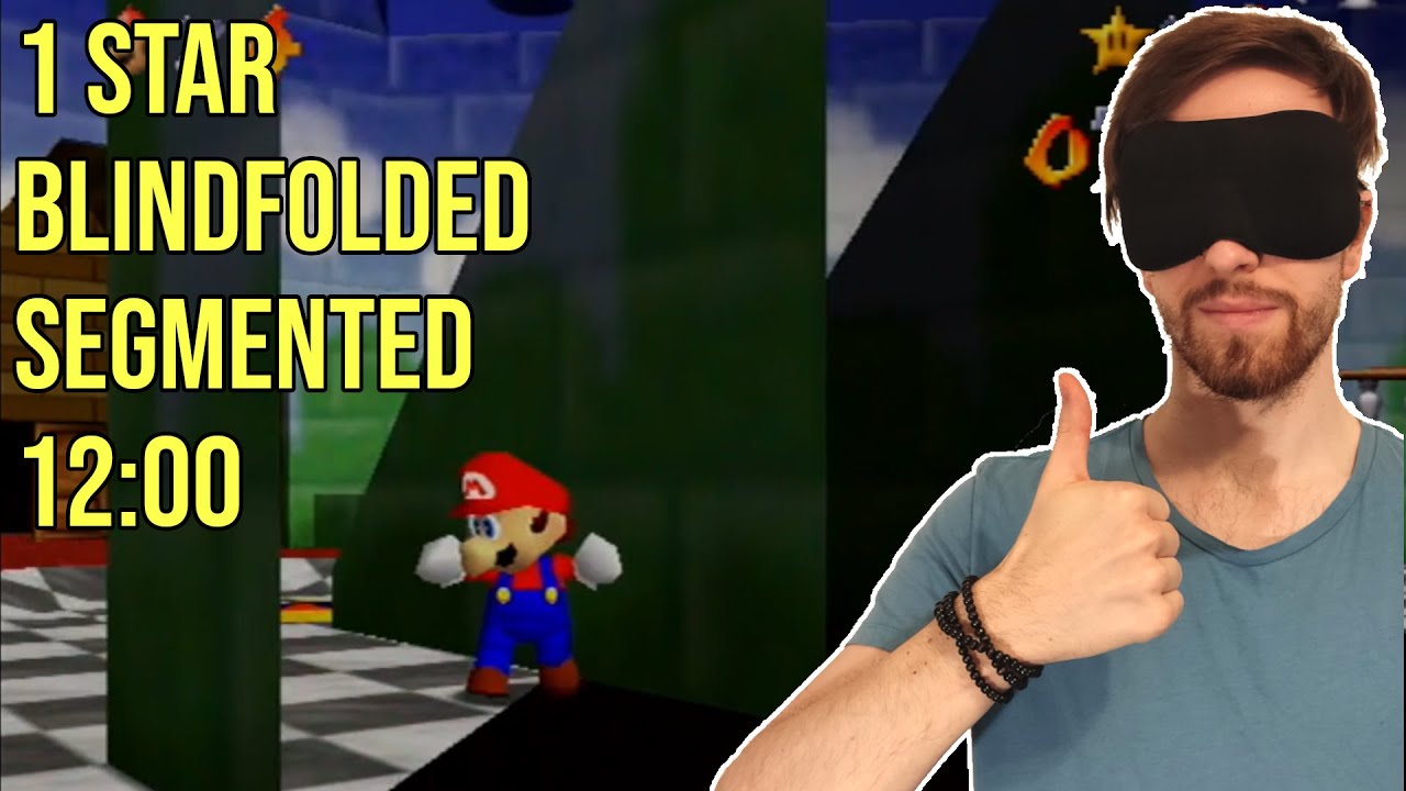 Blindfolded Speedrun: Super Mario 64 - 1 Star in 12:00 (segmented)