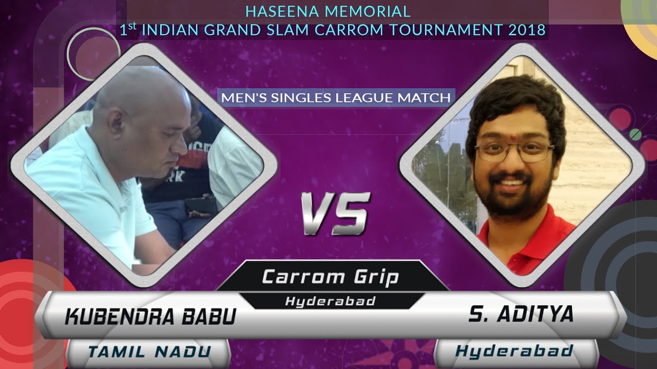 SET 2 | S. ADITYA vs KUBENDRA BABU | HASEENA MEMORIAL 1ST INDIAN GRAND SLAM CARROM