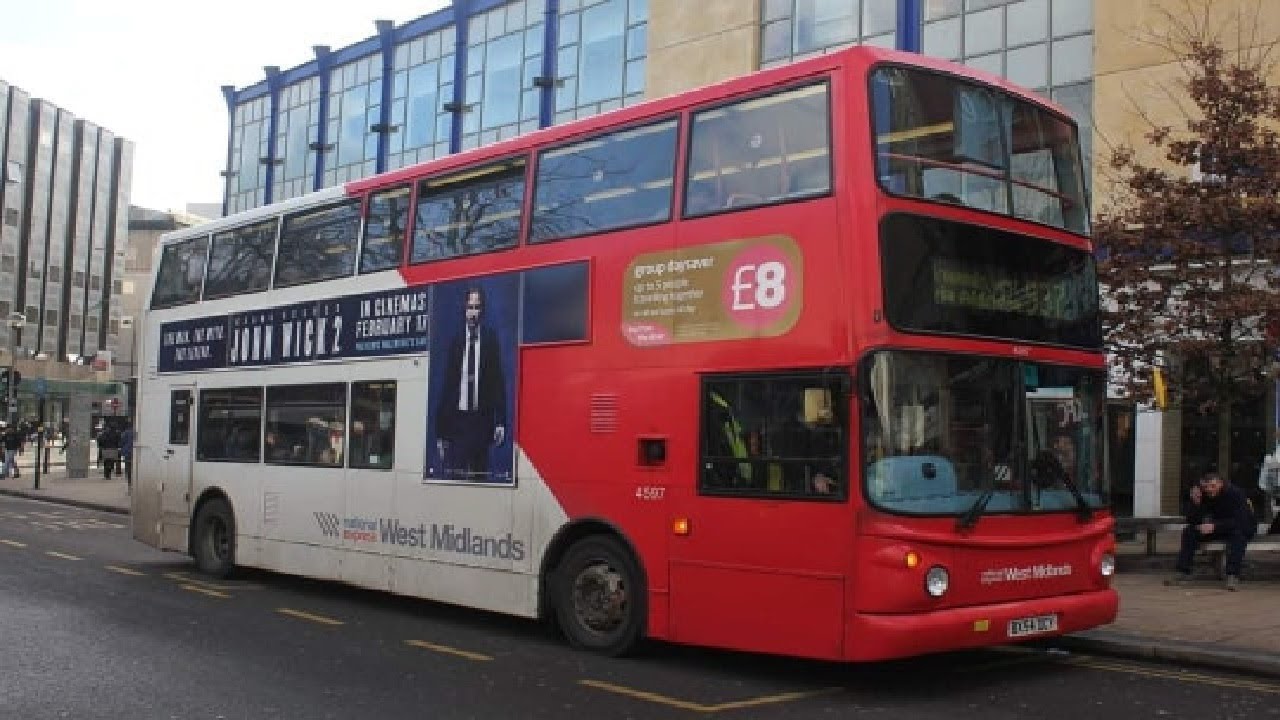 **ONBOARD** **THRASH** National Express West Midlands Transbus Trident Alexander ALX400 BX54DCY 4597