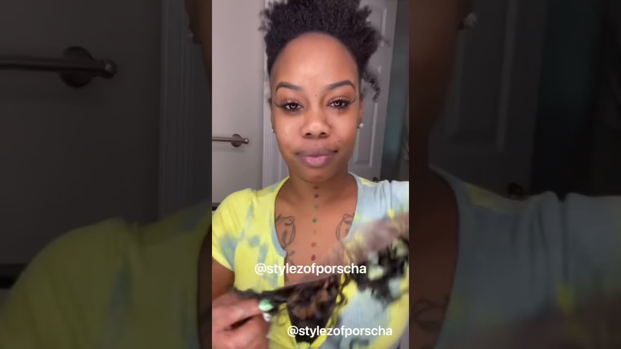 How She created Durable baby hairs !!