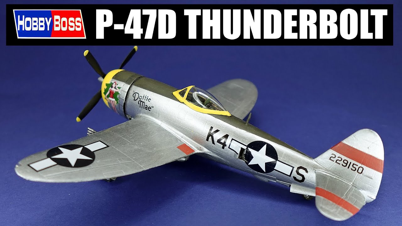 Hobby Boss 1/72 Scale Republic P-47D Thunderbolt 'Bubble Top'