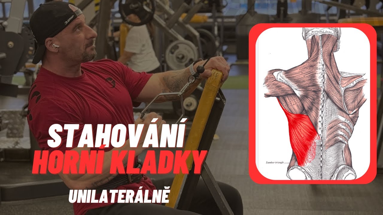 STAHOVÁNÍ HORNÍ KLADKY JEDNOU RUKOU (technika provedení)