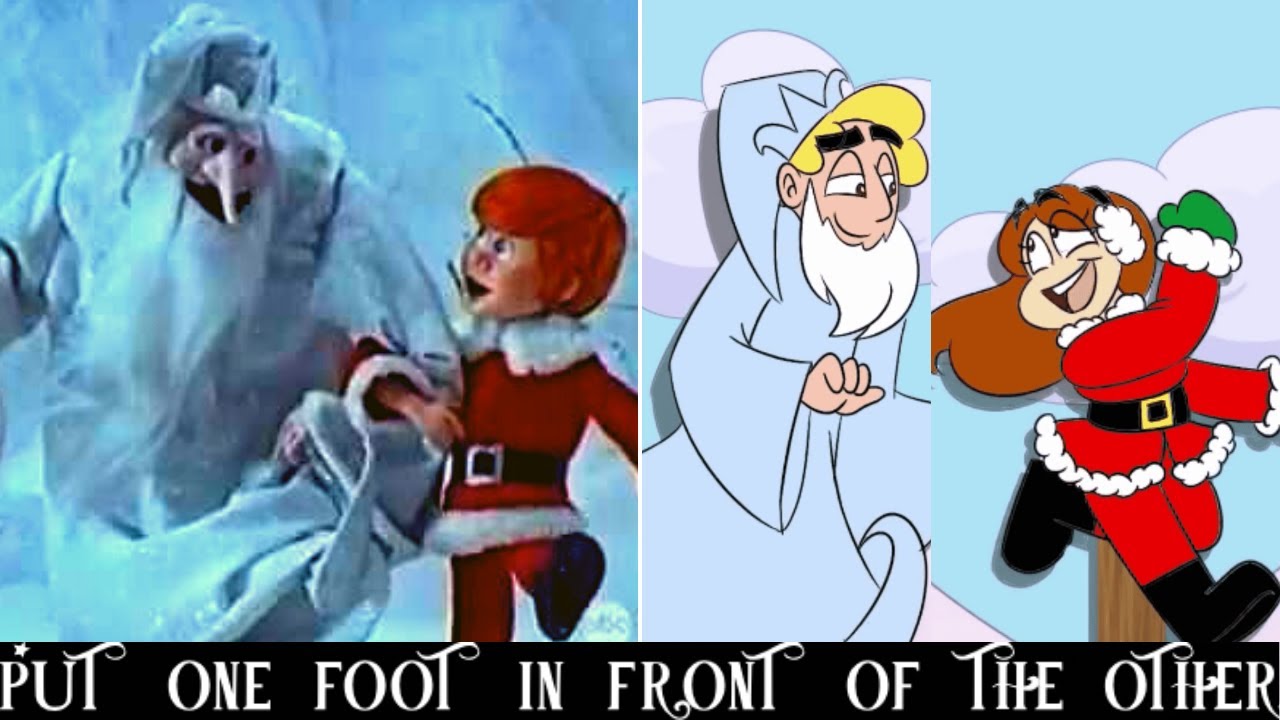 Put one foot in front of the other audio mashup - Santa Claus is coming to town