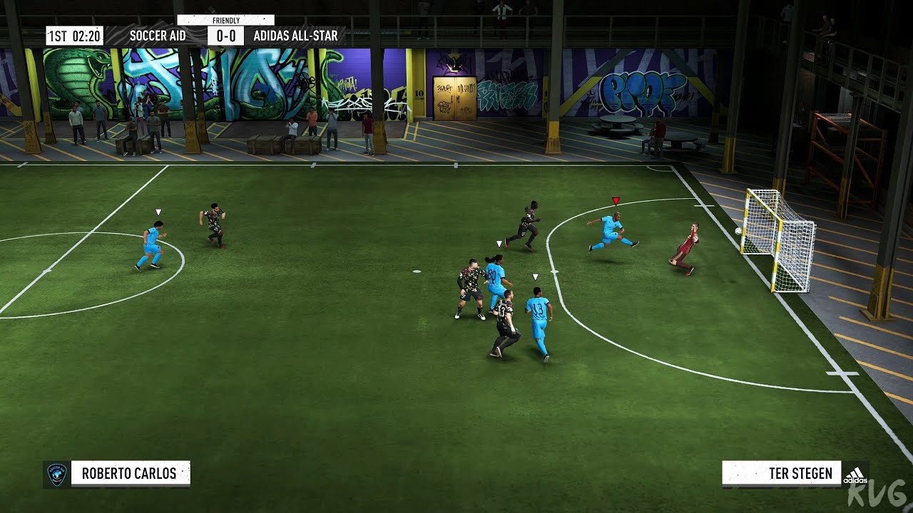FIFA 22 - Soccer AID vs Adidas All-Star (Warehouse) - Volta Gameplay (PS5 UHD) [4K60FPS]