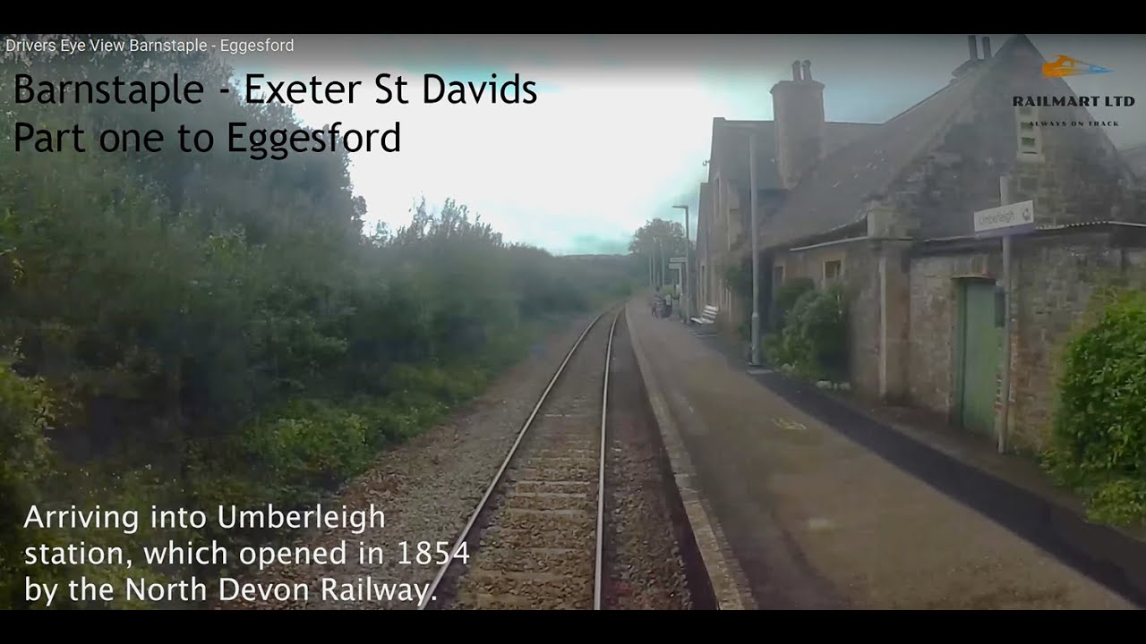 Drivers Eye View Barnstaple - Eggesford. Part 1 of 2 of the journey Barnstaple to Exeter St Davids.