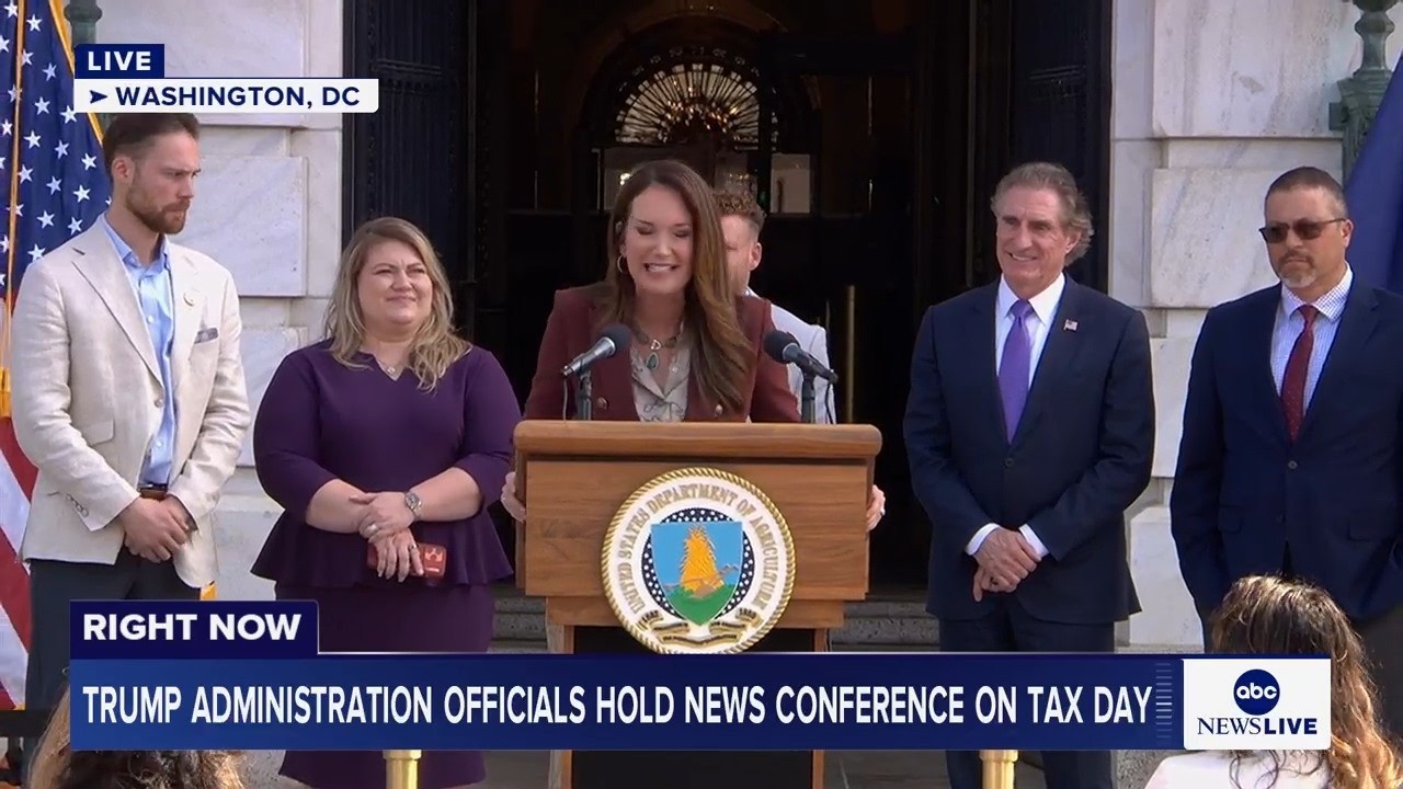 LIVE: Trump administration officials hold news conference on Tax Day