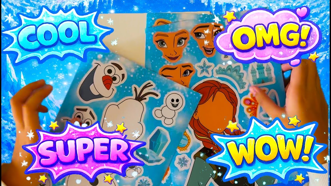 Build Frozen Character Stickers ❄️ Elsa, Anna & Olaf Sticker Fun!