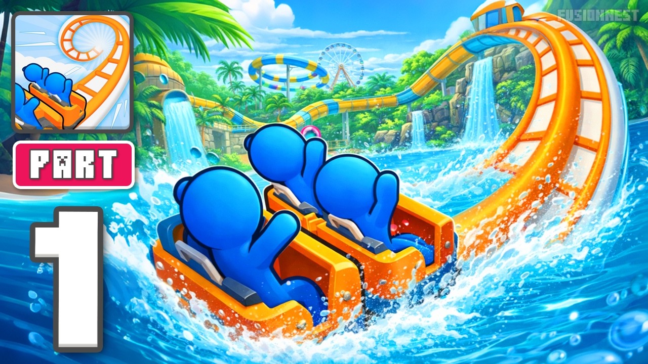 Runner Coaster - Gameplay Walkthrough Part 1 - Run The Coaster Path (iOS, Android)