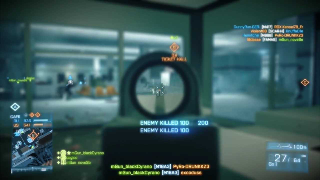 Battlefield 3 short M16A3 M4A1 montage by mGun_blackCyrano