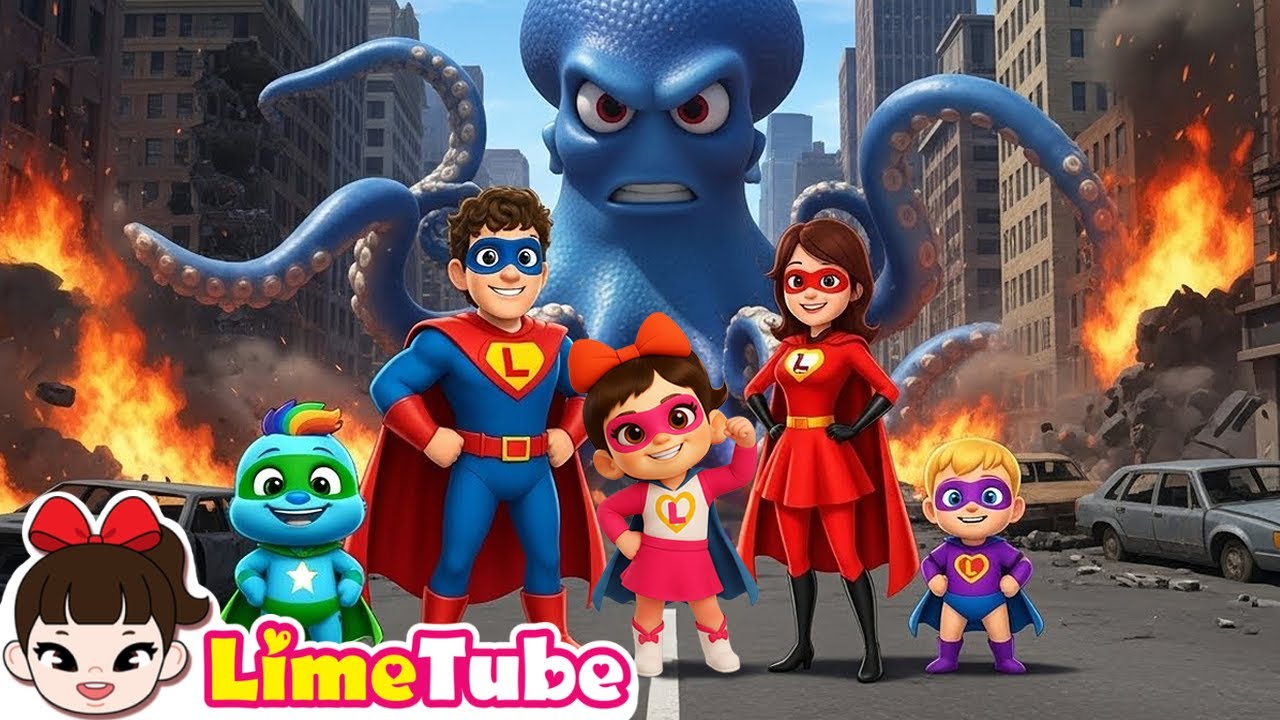 Mission de la Famille Super Héros ! 🧩🦸‍♂️ Résous le Puzzle des Tenues | LimeTube