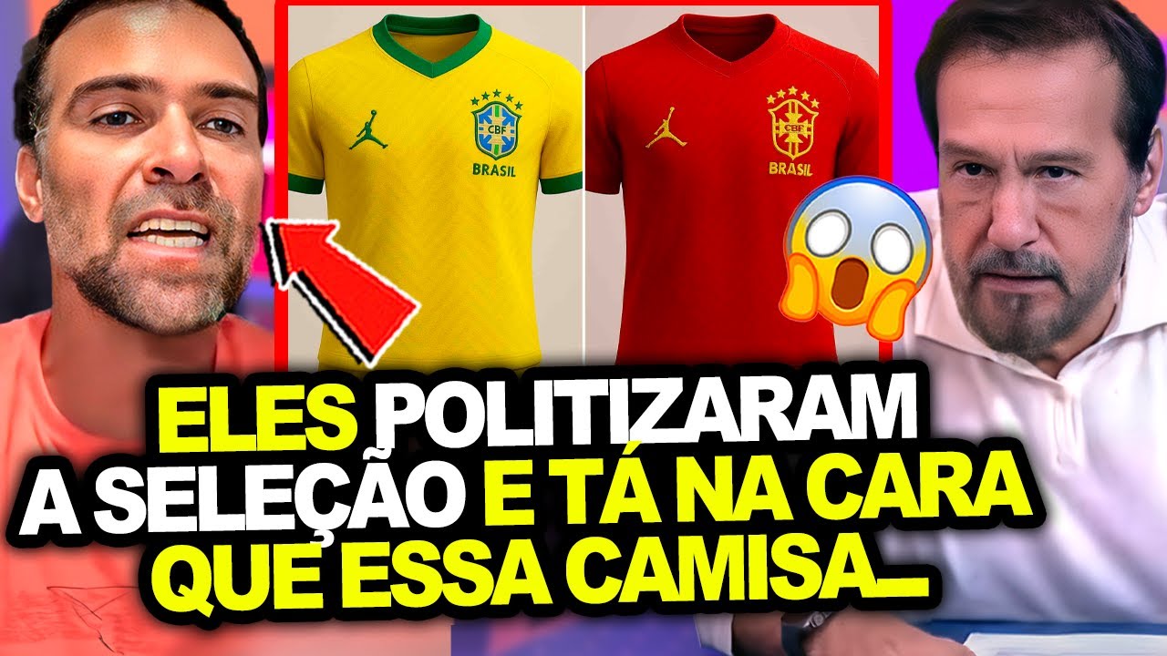 PILHADO PERDEU A PACIÊNCIA E DETONOU A NOVA CAMISA VERMELHA DA SELEÇÃO BRASILEIRA