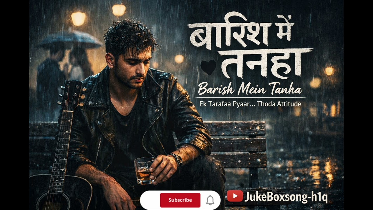 Barish Mein Tanha 🖤 | One Sided Love Sad Song | Breakup Song | Slow Acoustic Rain Vibes