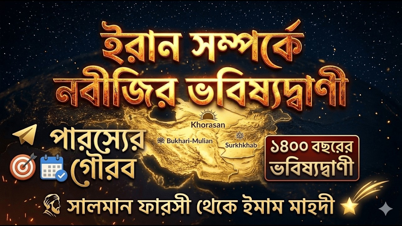 ইরান সম্পর্কে নবীজির ভবিষ্যদ্বাণী | ১৪০০ বছরের ভবিষ্যৎবাণী | সালমান ফারসী থেকে ইমাম মাহদী