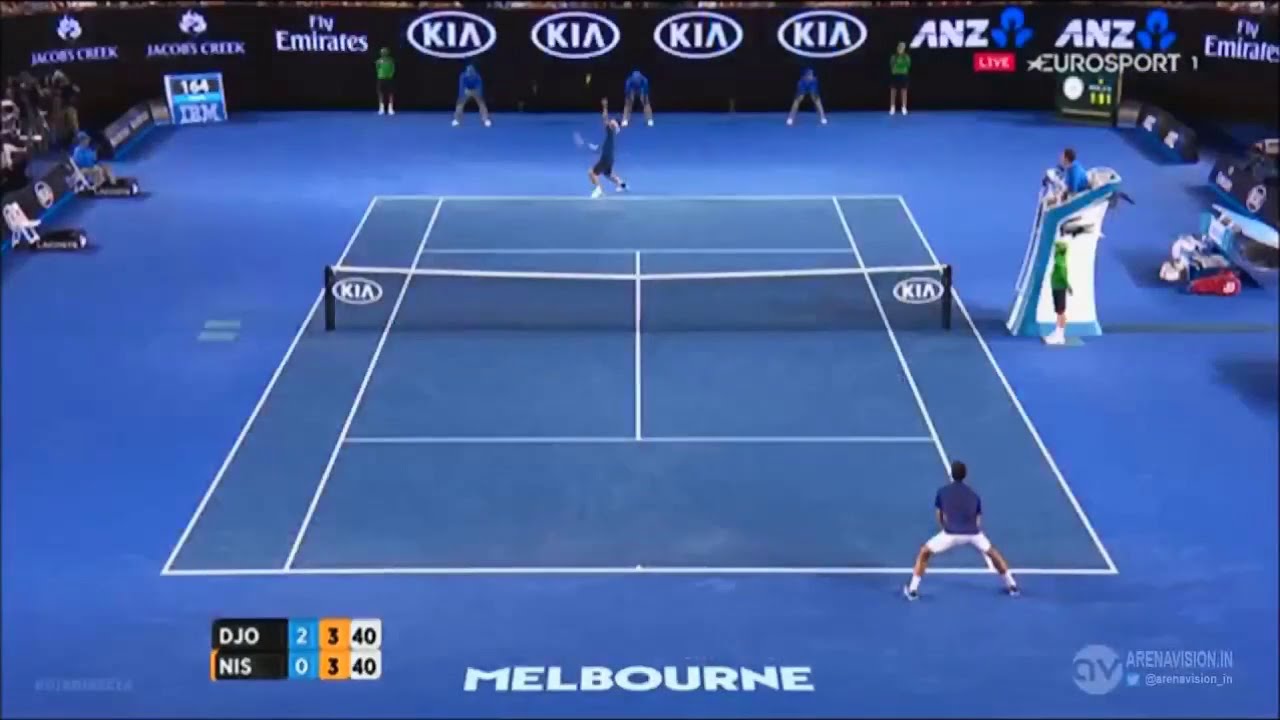 Djokovic vs Nishikori (2016 Australian Open) Quarter-final Highlights