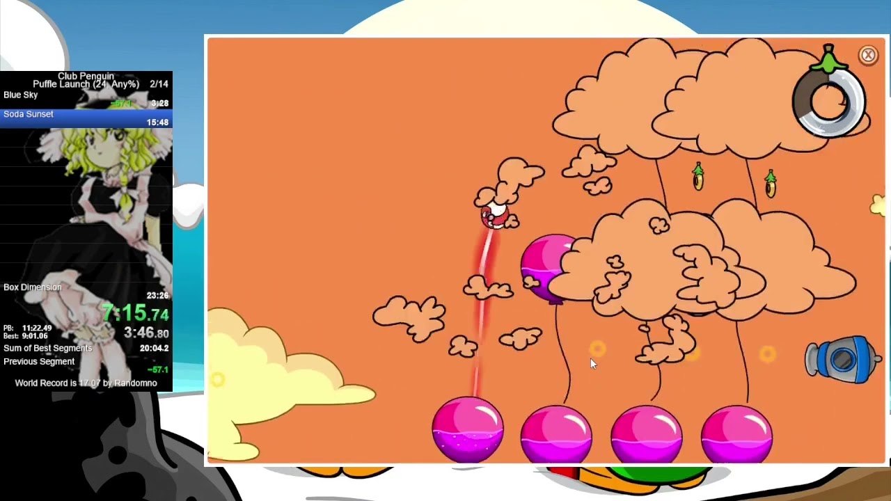Club Penguin Puffle Launch Any% Speedrun in 19:30