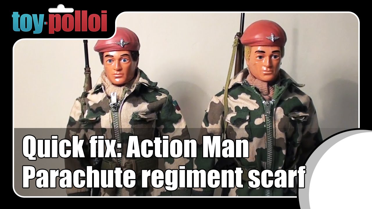 How to make a Vintage Action Man parachute regiment scarf - Toy Polloi