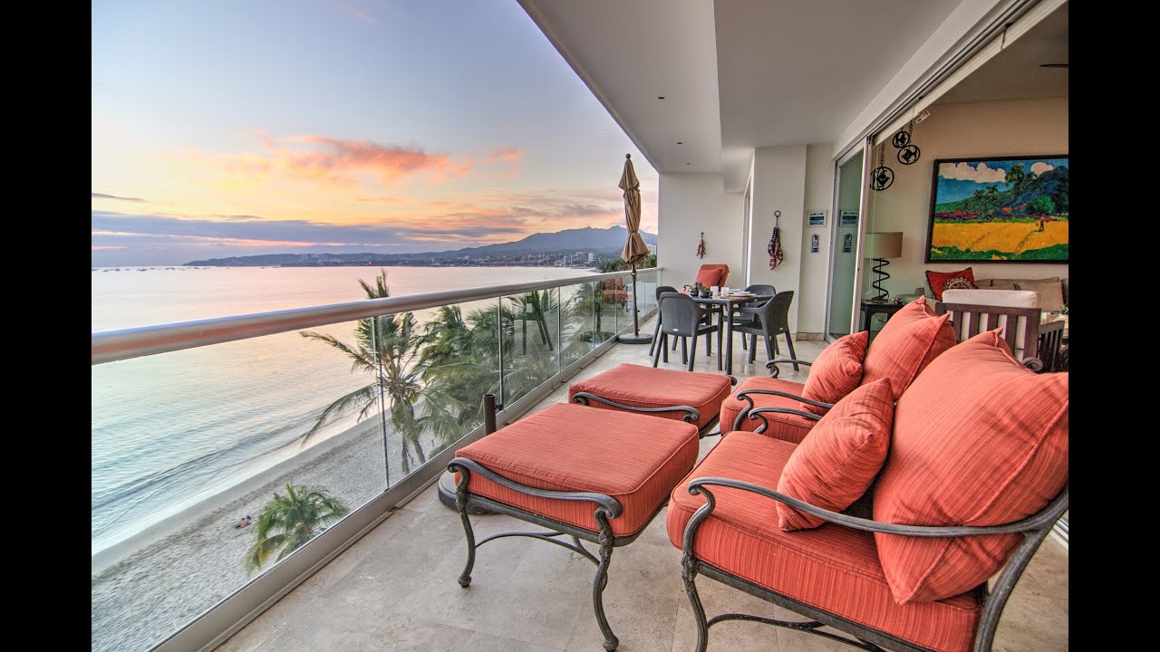 Bucerias Rentals: 2BR Beachfront Condo in Nova w/ Office & Panoramic Ocean Views [VIDEO TOUR]